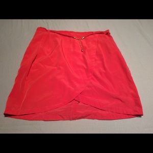 H&M coral skirt
